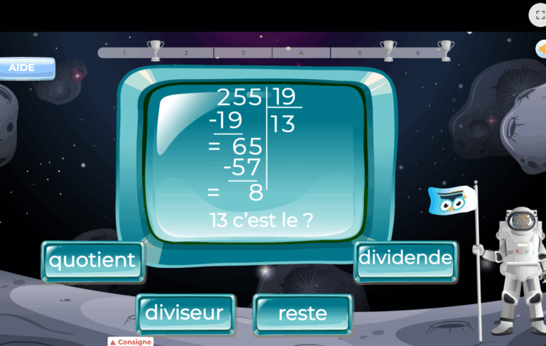 exercices division posée